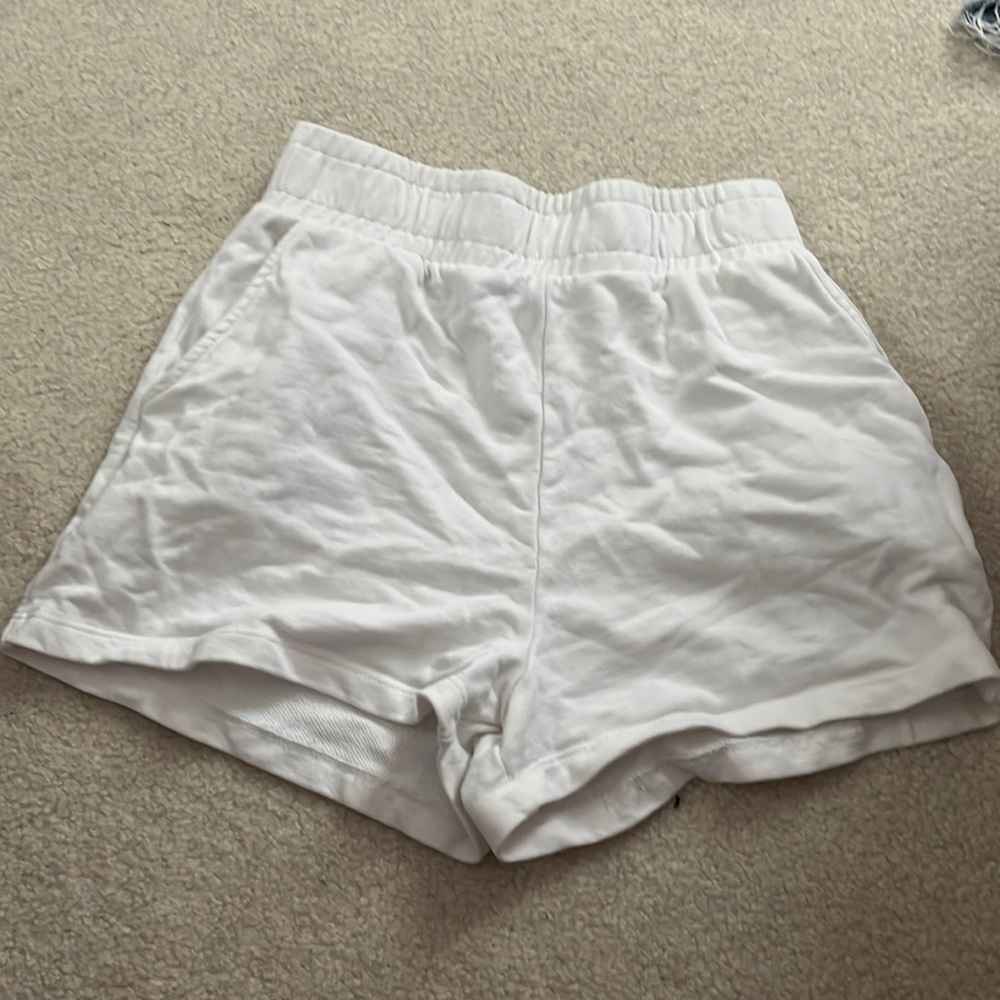 White Sweatshorts
